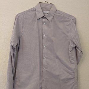 Calvin Klein Men's Button Down - Size 15 1/2 - 32/33. Slim Fit